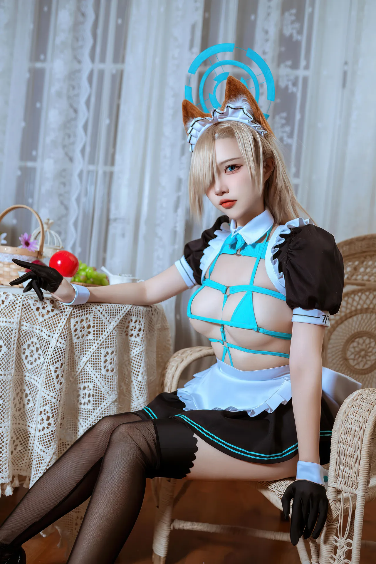 二佐Nisa - 蔚蓝档案 一之濑明日奈 猫耳女仆-erohere18.webp